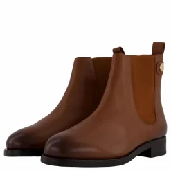 Tommy Hilfiger Th Stud Leather Low Chelsea Cognac Brown