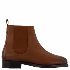 Tommy Hilfiger Th Stud Leather Low Chelsea Cognac Brown