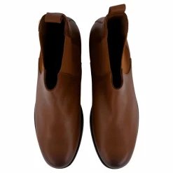 Tommy Hilfiger Th Stud Leather Low Chelsea Cognac Brown