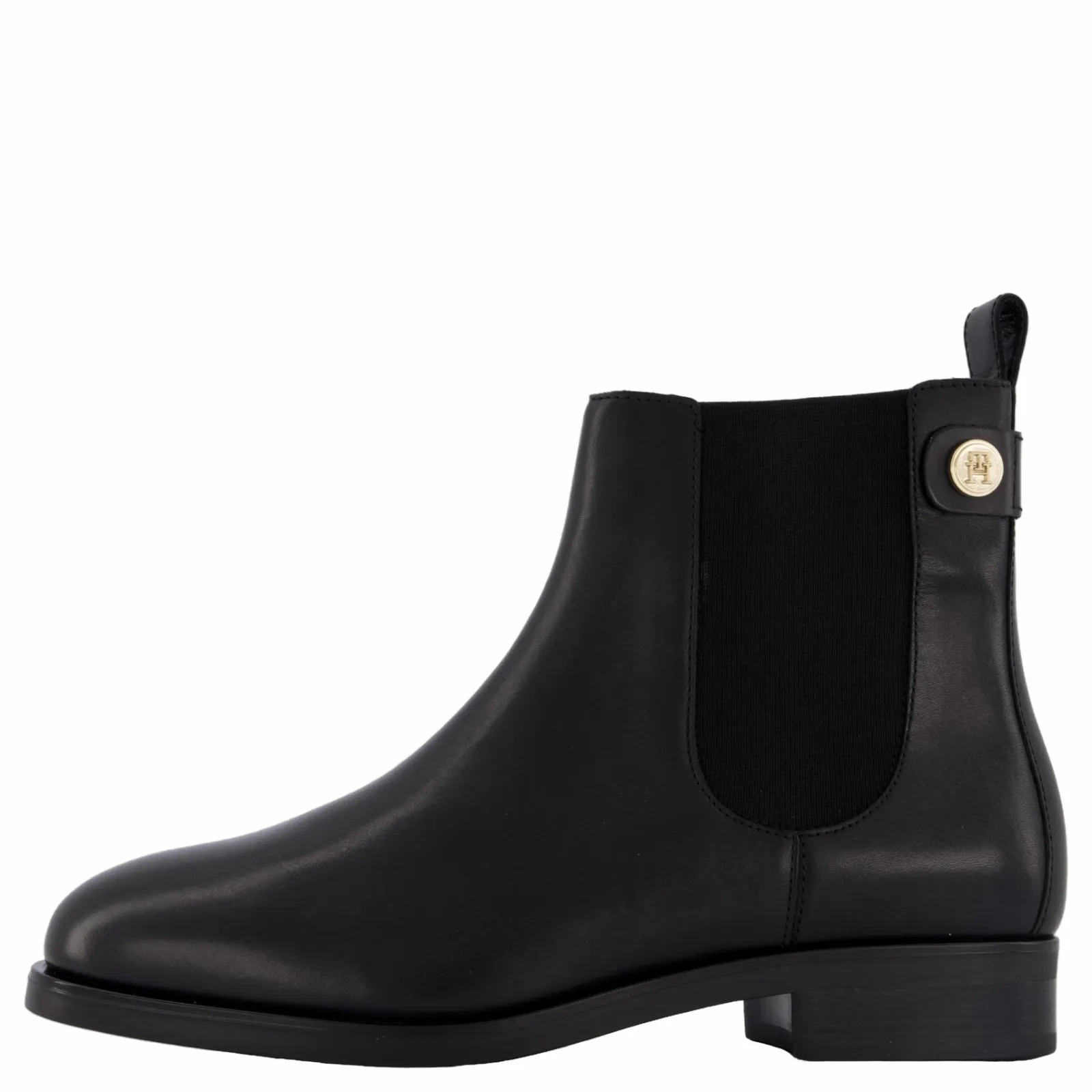 Tommy Hilfiger Th Stud Leather Low Chelsea Black