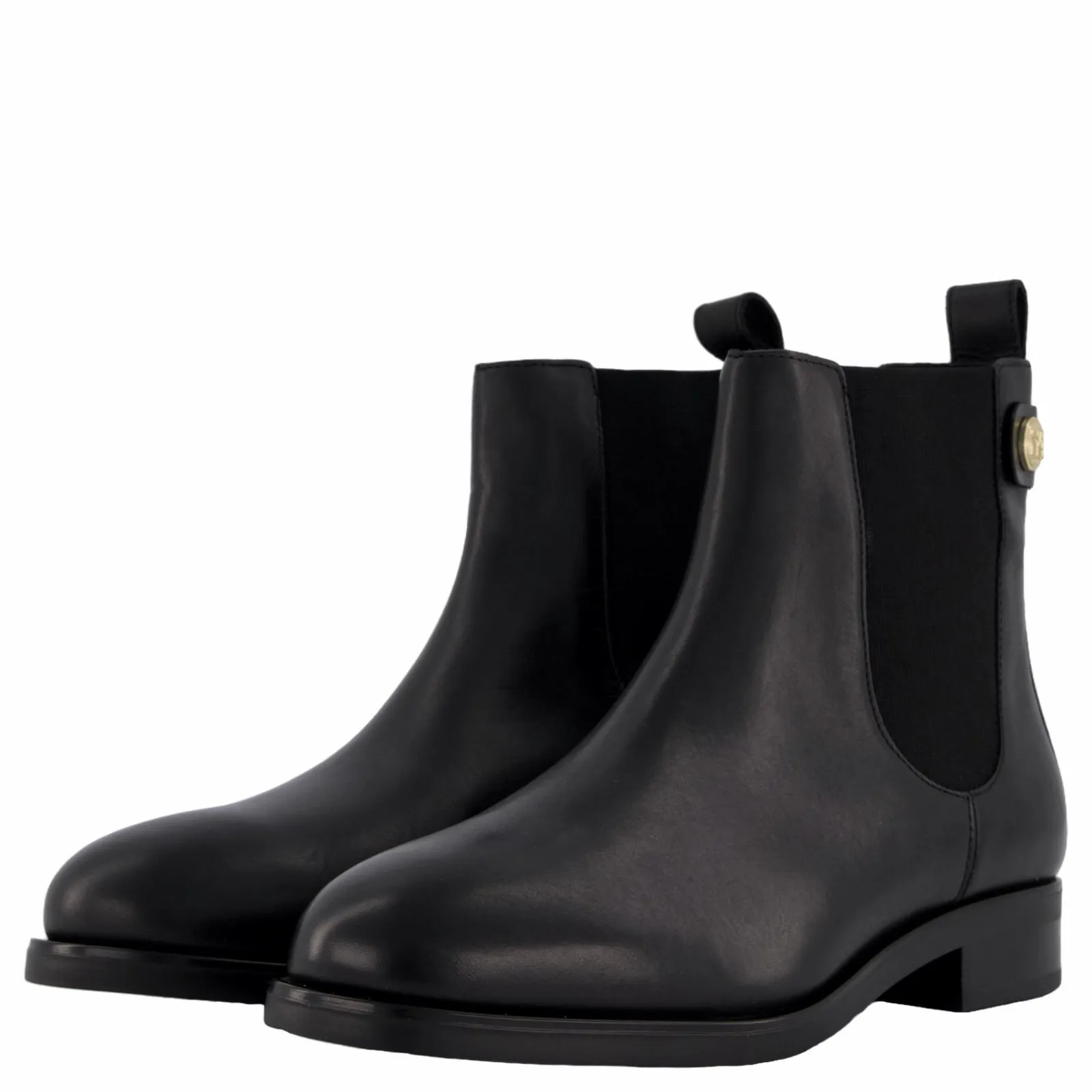 Tommy Hilfiger Th Stud Leather Low Chelsea Black