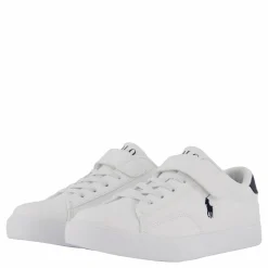 Barn Ralph Lauren Junior Theron V Ps White Smooth Pu/navy W/ Navy P