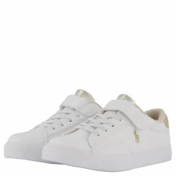 Barn Ralph Lauren Junior Theron V Ps White Smooth Pu/gold Metallick