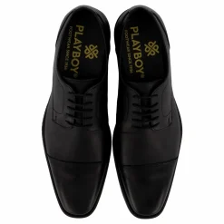 Playboy Footwear Tom Black Leather