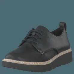 Clarks Trace Walk Black Leather