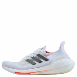 adidas Ultraboost 21 Shoes Cloud White / Core Black / Solar Red