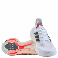 adidas Ultraboost 21 Shoes Cloud White / Core Black / Solar Red
