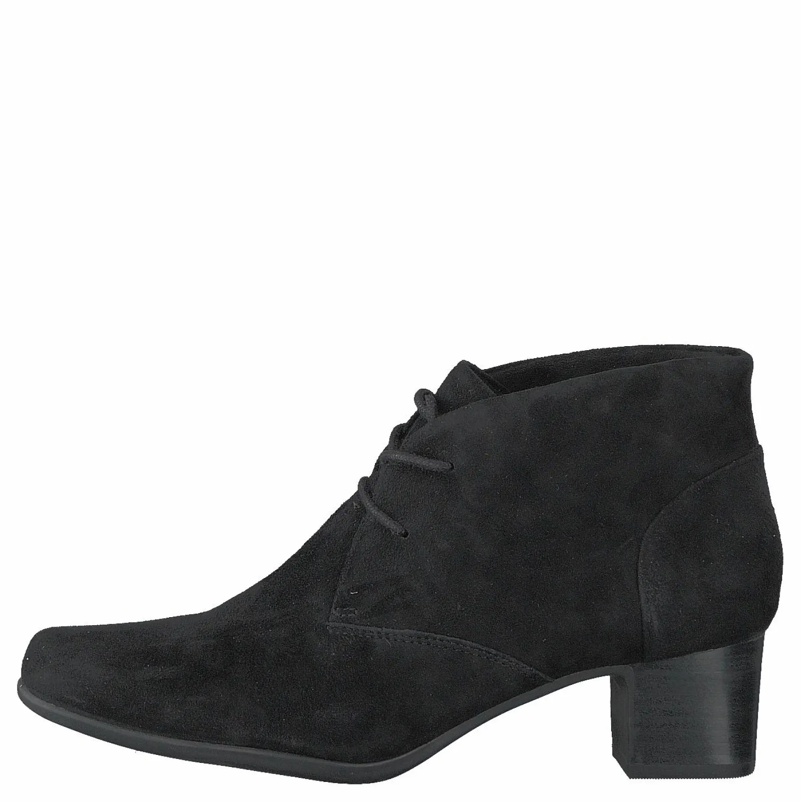 Clarks Un Damson Tie Black Suede