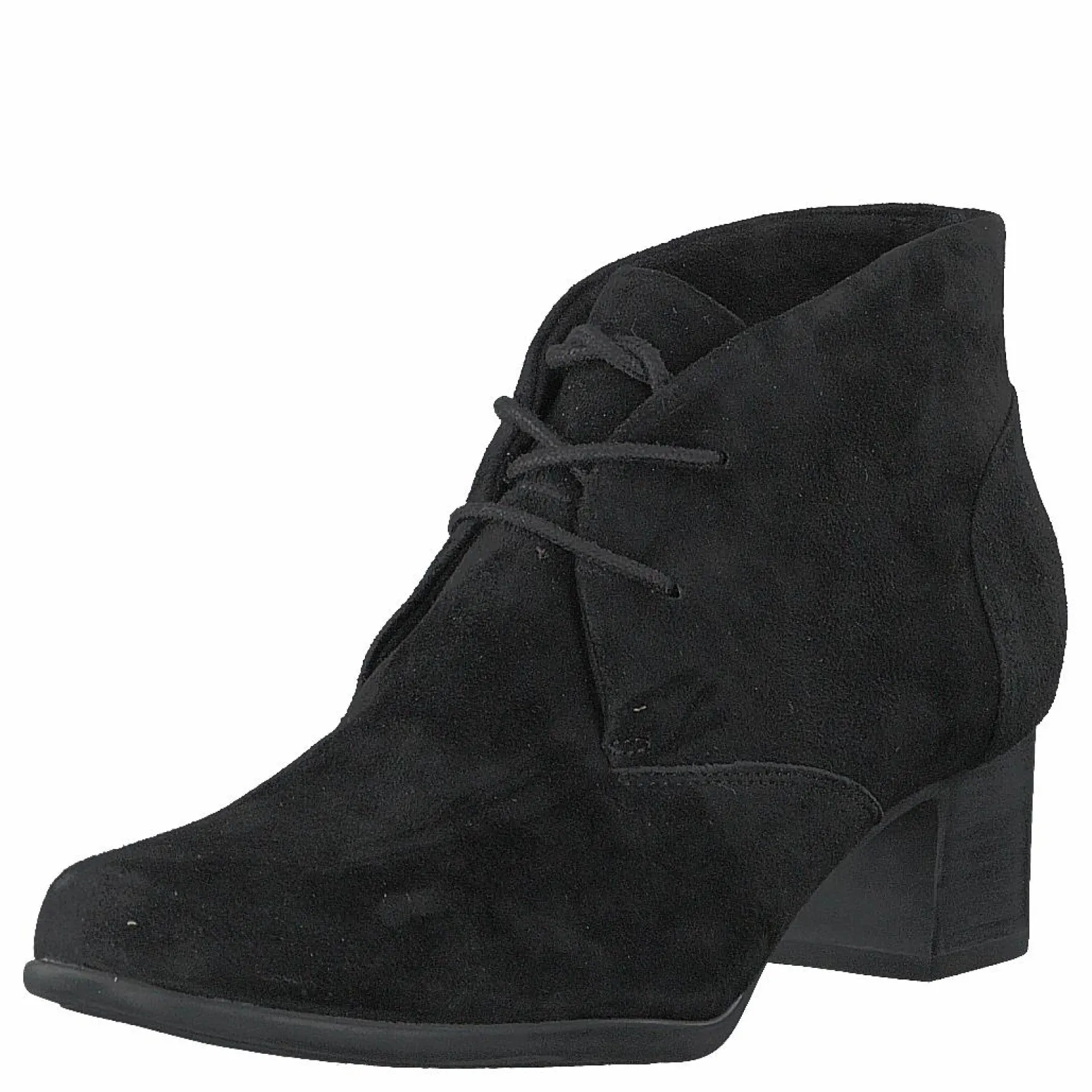 Clarks Un Damson Tie Black Suede