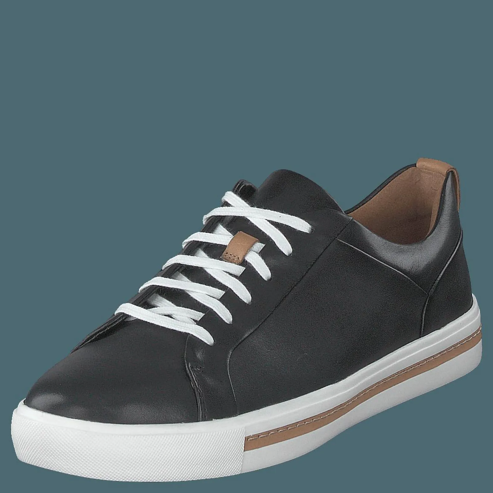 Clarks Un Maui Lace Black Leather