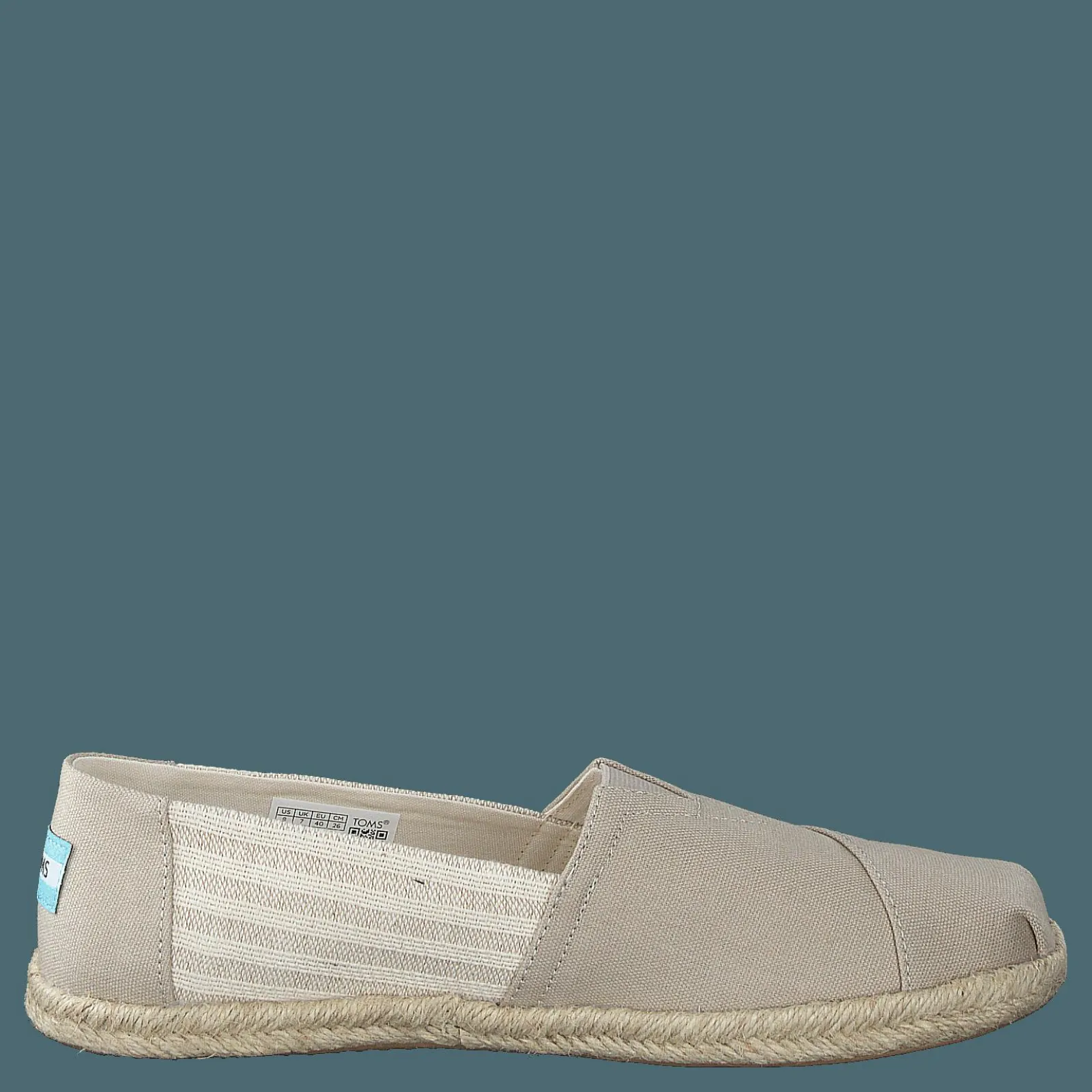 Toms University Stripe Organic Cott Tan