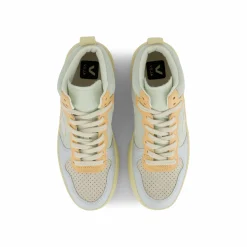 Veja V-15 Suede Jade White Multico