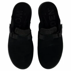 Woden Vega Clog Suede Black