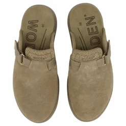 Woden Vega Clog Suede Silver Mink