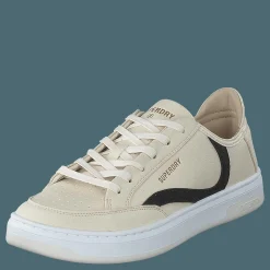 Superdry Vegan Basket Ov Low Trainer Oatmeal/vintage Black