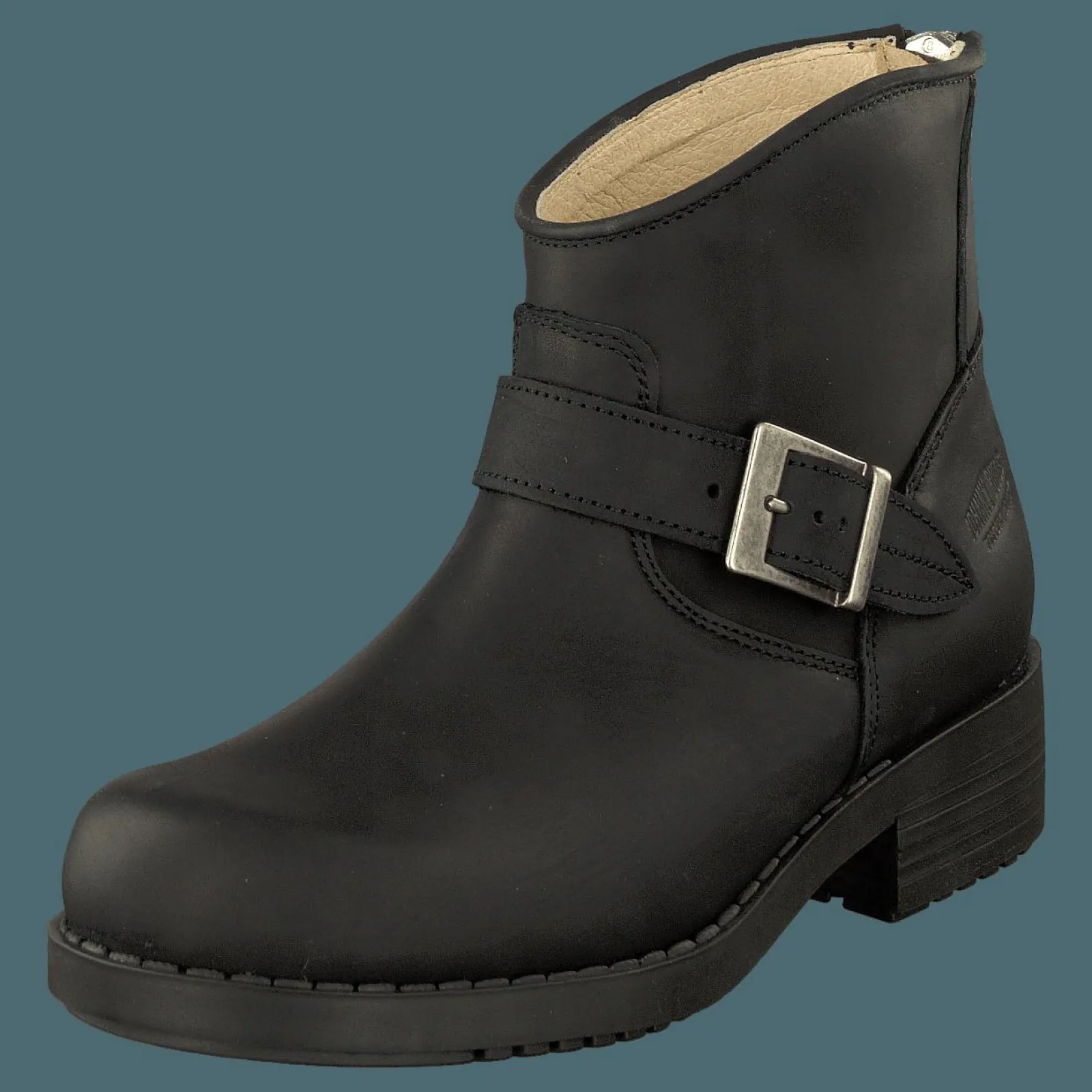 Johnny Bulls Very Low Boot Zip Back Black/Silver