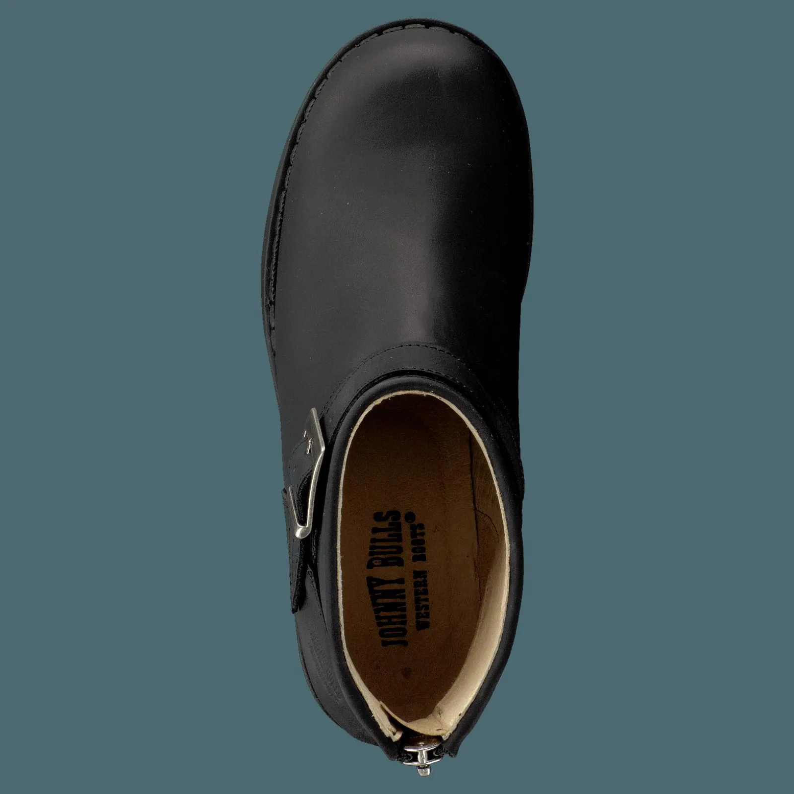 Johnny Bulls Very Low Boot Zip Back Black/Silver