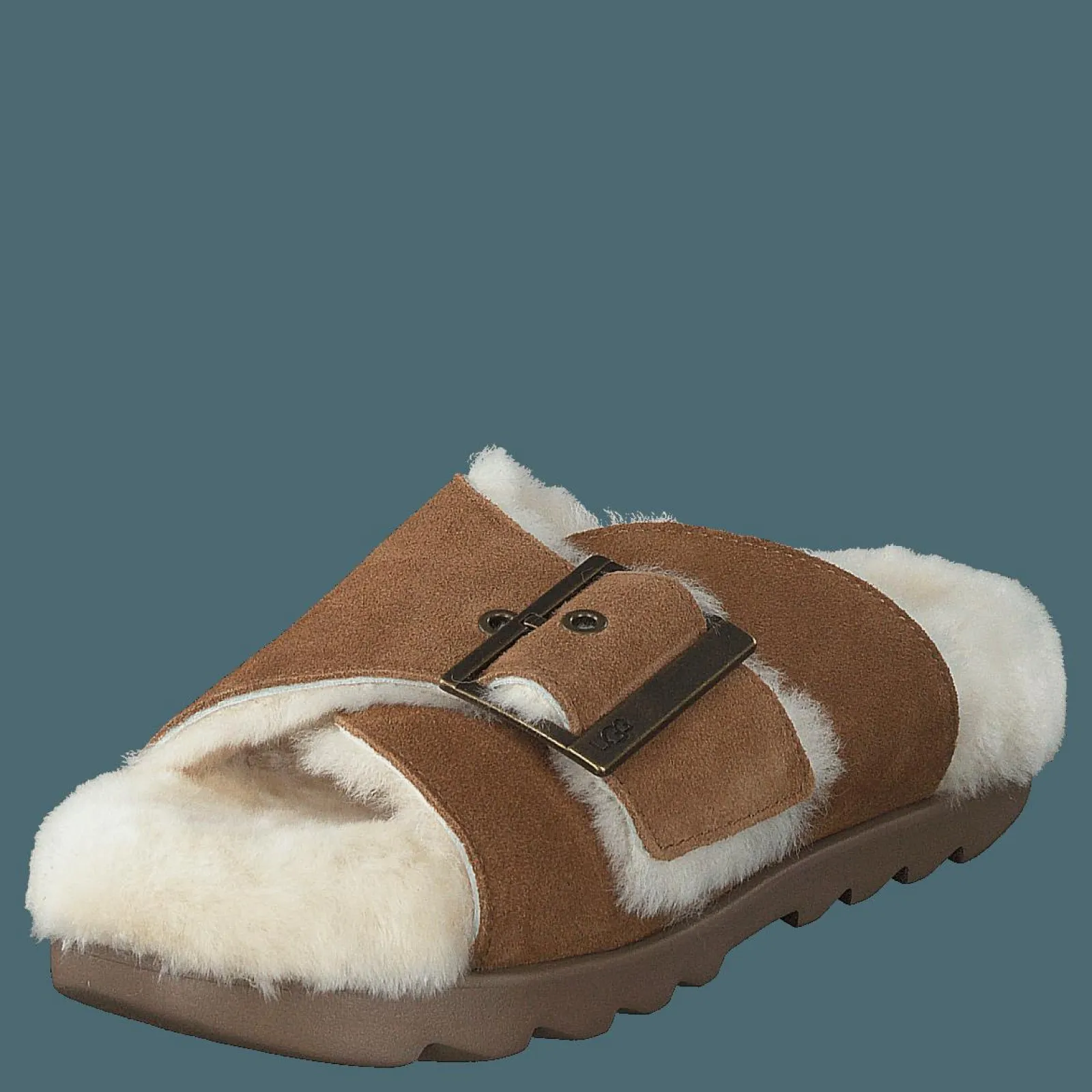 UGG W Outslide Buckle Chestnut Suede