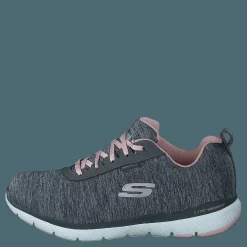 Skechers Womens Flex Appeal 3.0 - Jer's Gylp Gray Light Pink