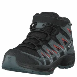 Barn Salomon Xa Pro 3d Mid Cswp K Black/stormy Weather/cherry To