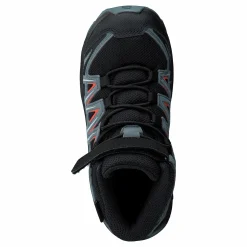 Barn Salomon Xa Pro 3d Mid Cswp K Black/stormy Weather/cherry To