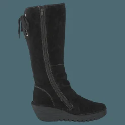 Fly London Yust Oil Suede Black