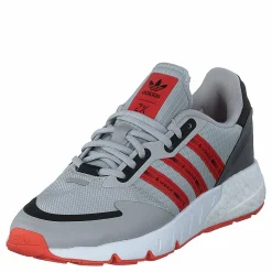 adidas Originals Zx 1K Boost Grey Two / Semi Solar Red / Cloud White